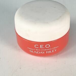 Sunday Riley C.E.O. Vitamic C Rich Hydration Face Cream Travel .3 fl oz 8g New